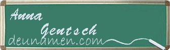Anna Gentsch Visitenkarte